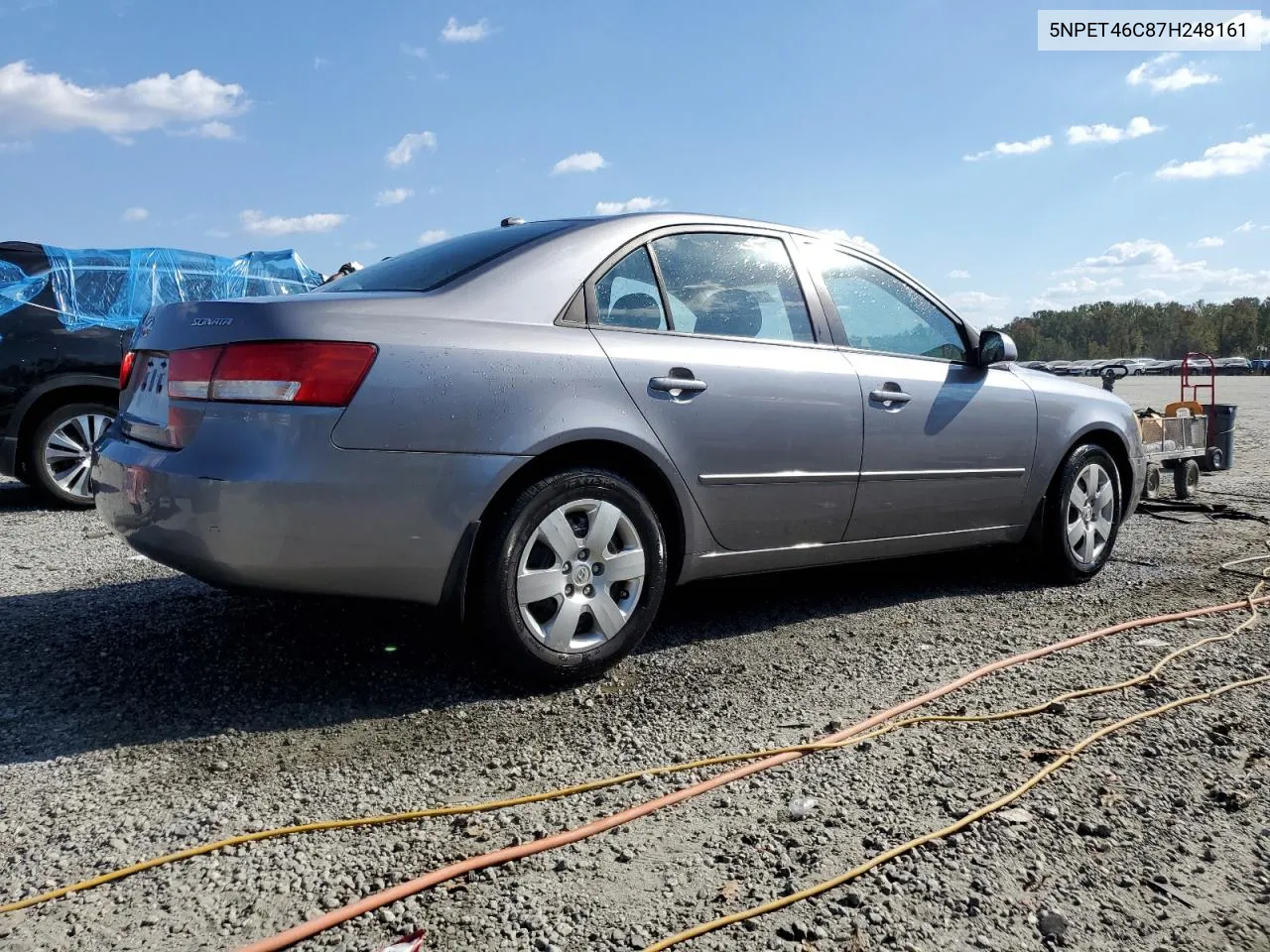 2007 Hyundai Sonata Gls VIN: 5NPET46C87H248161 Lot: 74895104