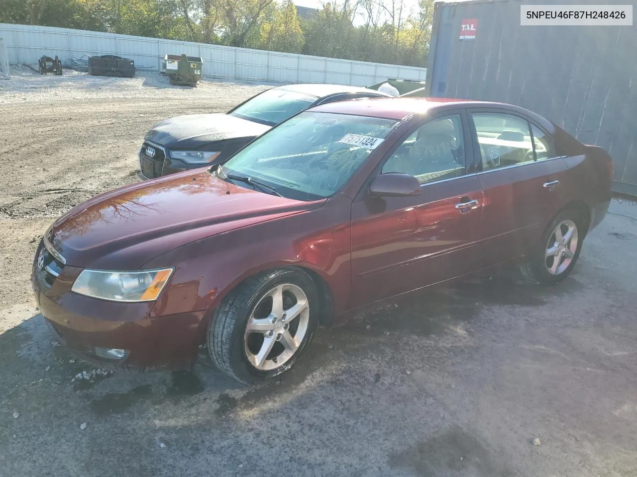 2007 Hyundai Sonata Se VIN: 5NPEU46F87H248426 Lot: 75751324