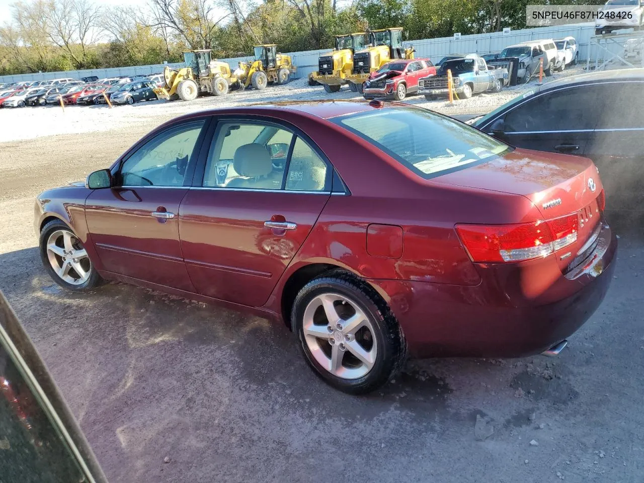 2007 Hyundai Sonata Se VIN: 5NPEU46F87H248426 Lot: 75751324