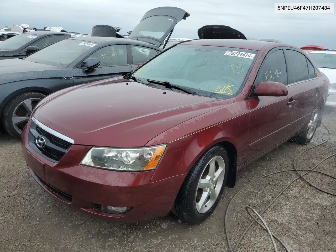 2007 Hyundai Sonata Se VIN: 5NPEU46F47H207484 Lot: 76234474