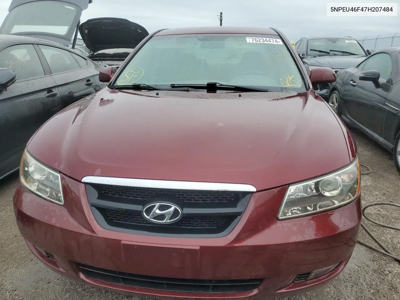 2007 Hyundai Sonata Se VIN: 5NPEU46F47H207484 Lot: 76234474