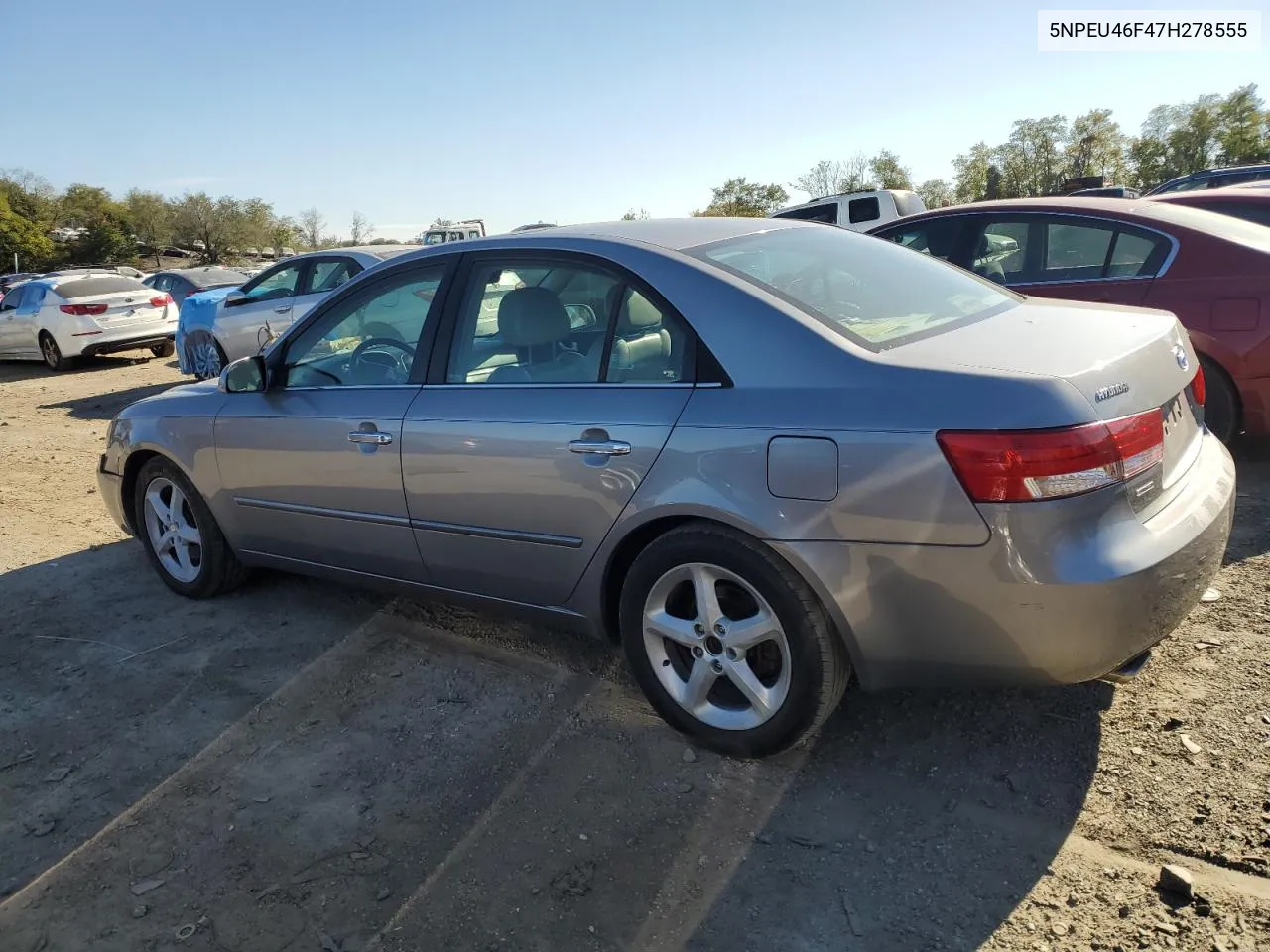 5NPEU46F47H278555 2007 Hyundai Sonata Se