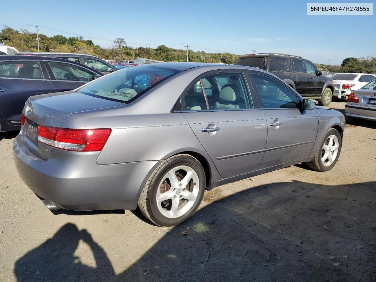 2007 Hyundai Sonata Se VIN: 5NPEU46F47H278555 Lot: 76651424