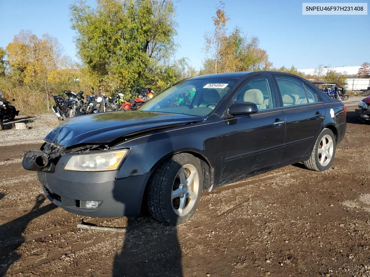 2007 Hyundai Sonata Se VIN: 5NPEU46F97H231408 Lot: 76854064