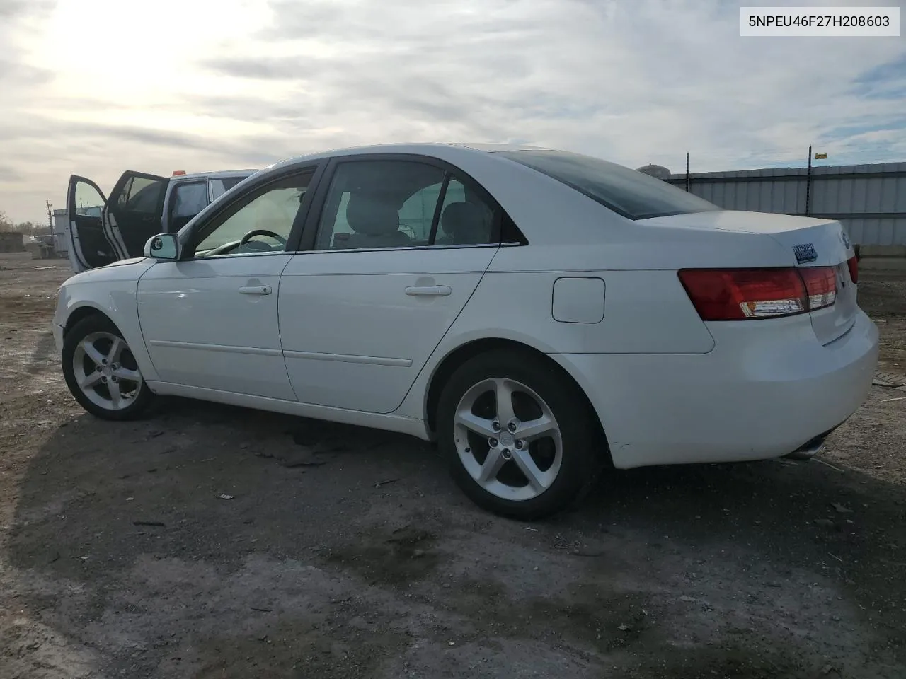 2007 Hyundai Sonata Se VIN: 5NPEU46F27H208603 Lot: 76869324