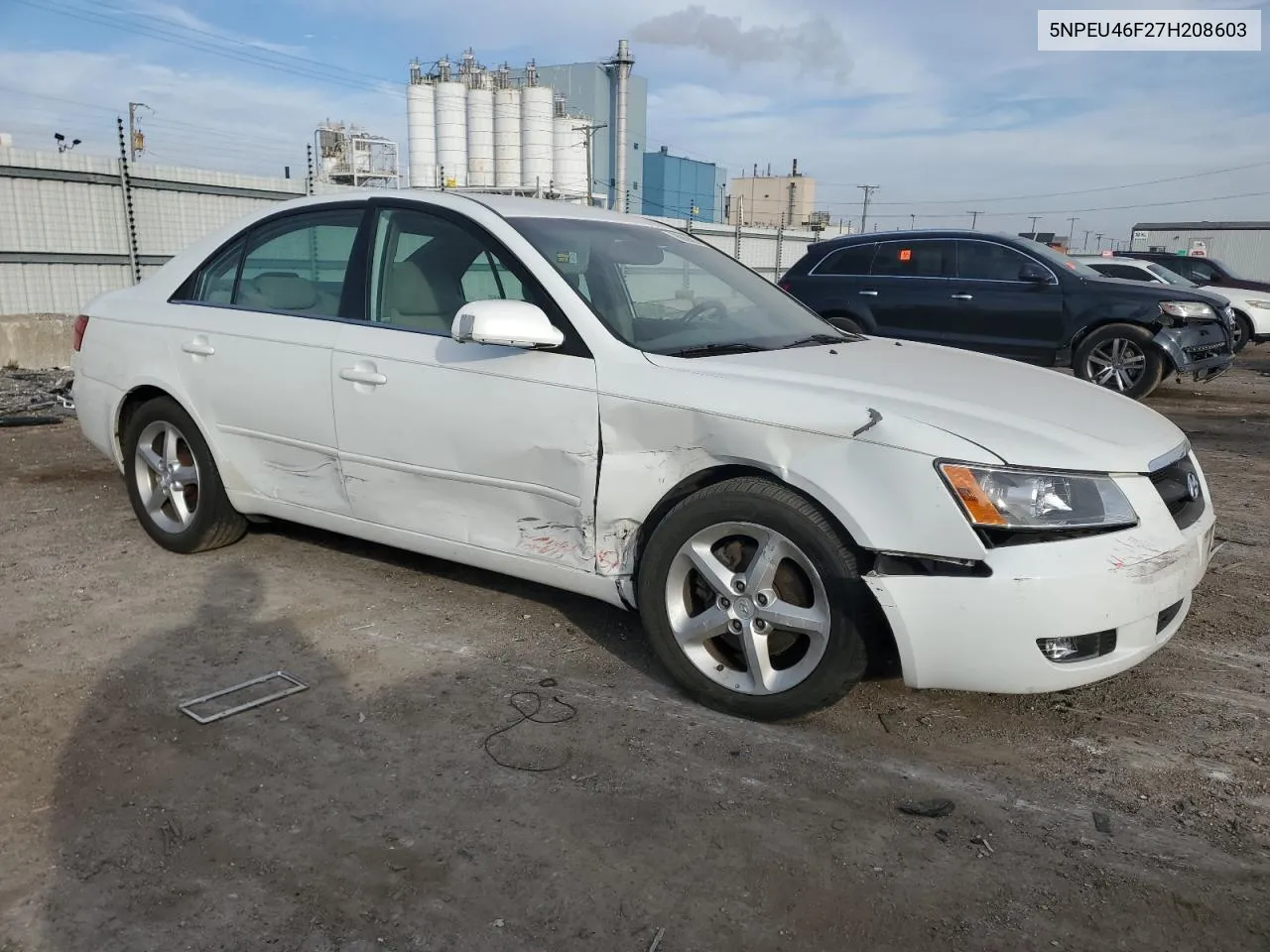 2007 Hyundai Sonata Se VIN: 5NPEU46F27H208603 Lot: 76869324