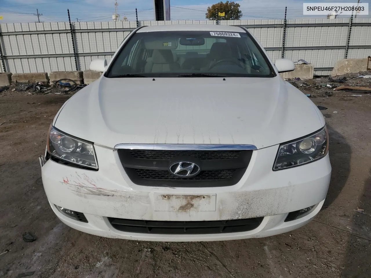 2007 Hyundai Sonata Se VIN: 5NPEU46F27H208603 Lot: 76869324