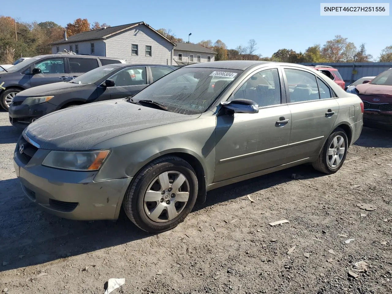 2007 Hyundai Sonata Gls VIN: 5NPET46C27H251556 Lot: 76896304