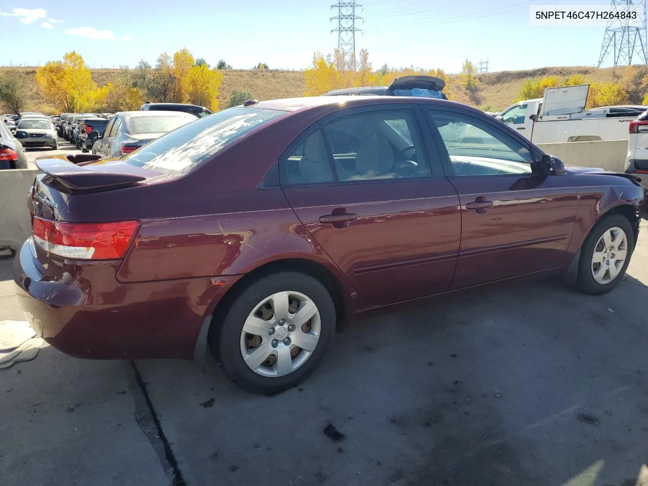 5NPET46C47H264843 2007 Hyundai Sonata Gls