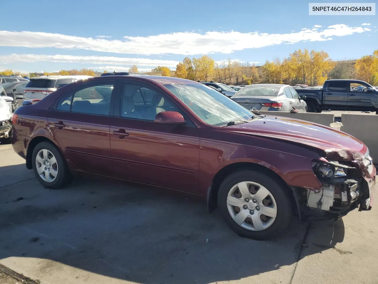 5NPET46C47H264843 2007 Hyundai Sonata Gls