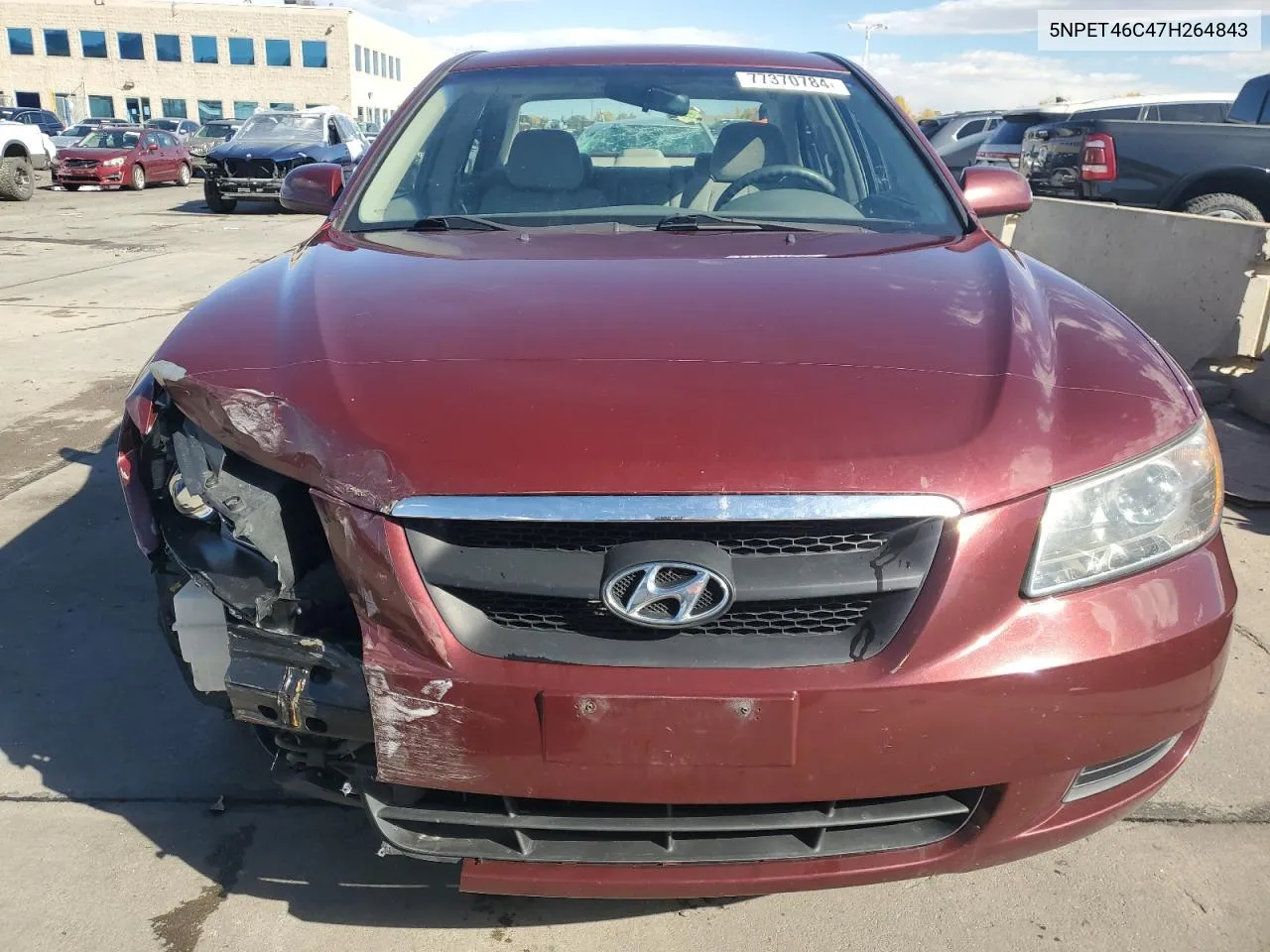 2007 Hyundai Sonata Gls VIN: 5NPET46C47H264843 Lot: 77370784