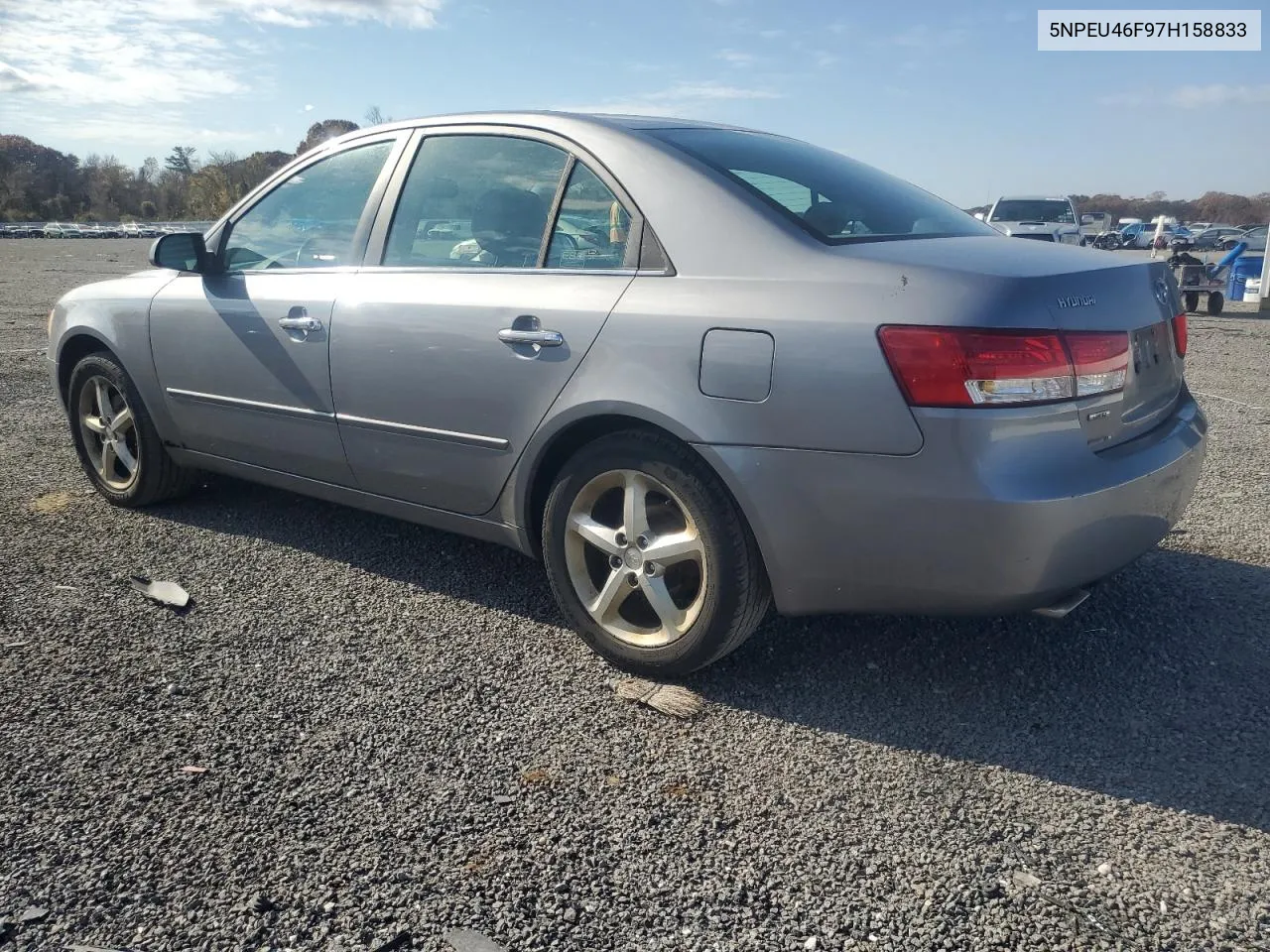 2007 Hyundai Sonata Se VIN: 5NPEU46F97H158833 Lot: 78089804