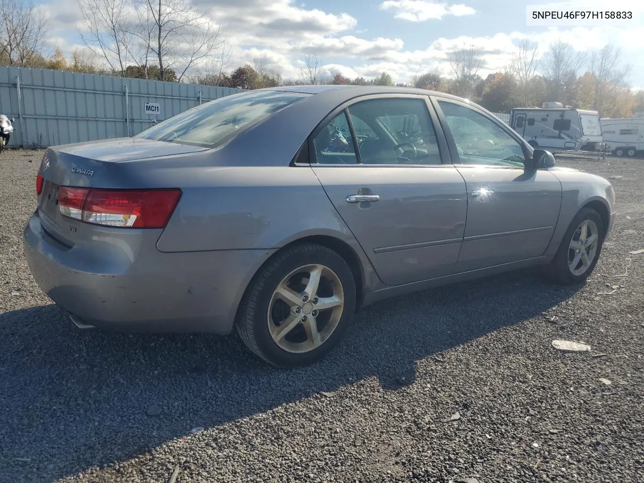 2007 Hyundai Sonata Se VIN: 5NPEU46F97H158833 Lot: 78089804