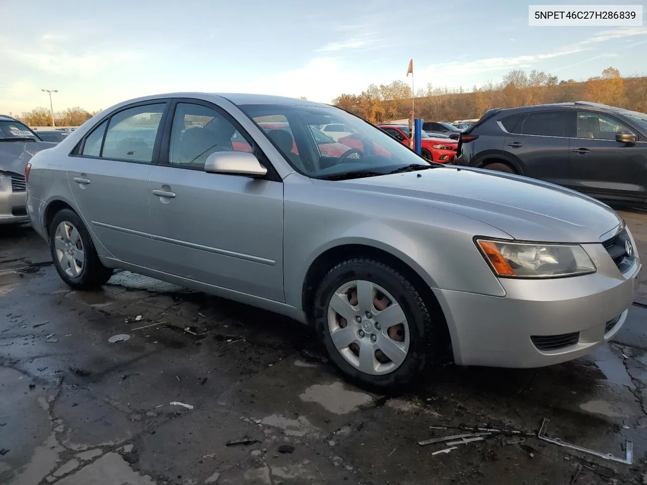 2007 Hyundai Sonata Gls VIN: 5NPET46C27H286839 Lot: 78742044