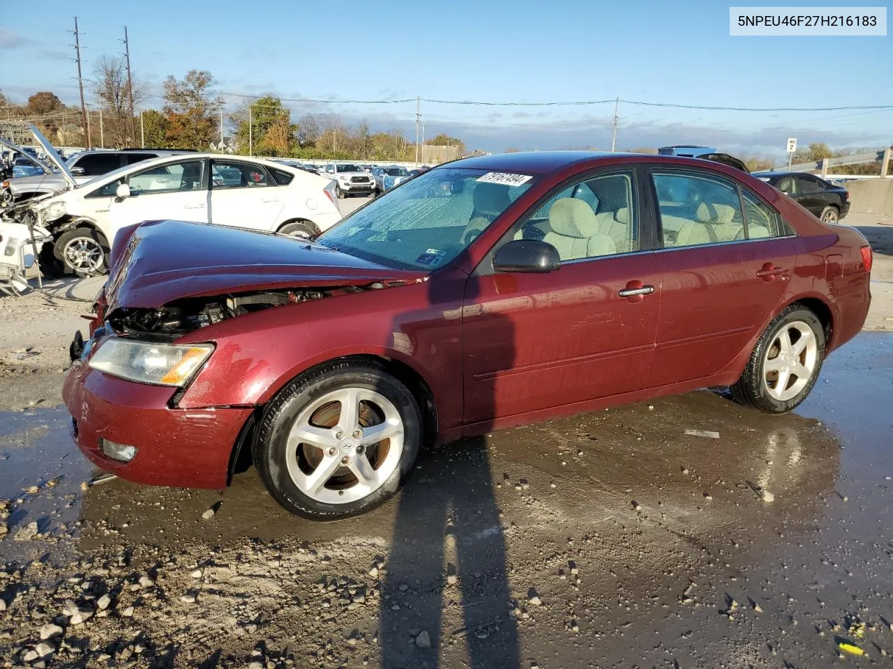 2007 Hyundai Sonata Se VIN: 5NPEU46F27H216183 Lot: 79167494