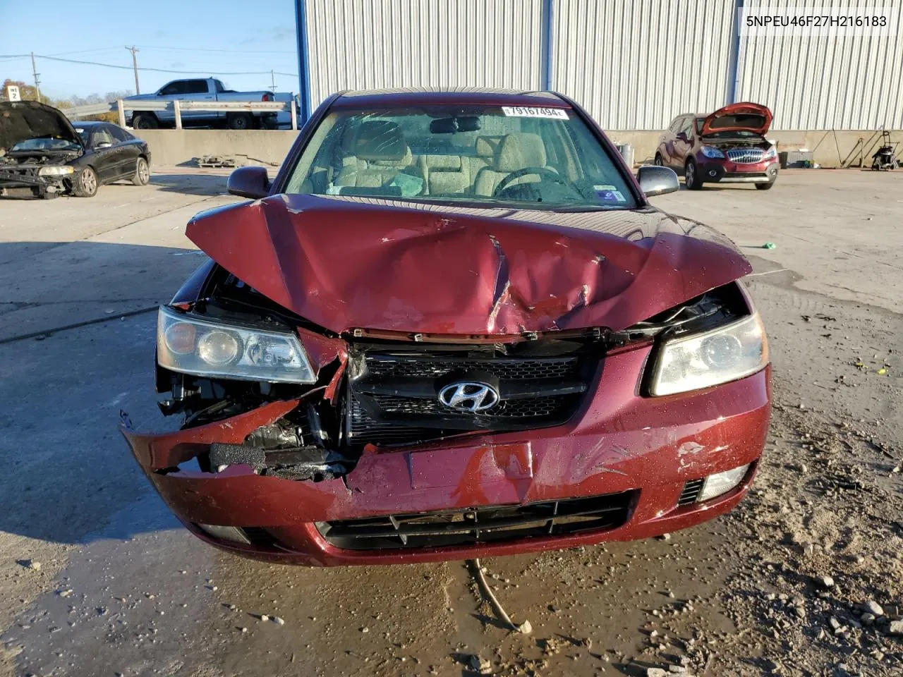 2007 Hyundai Sonata Se VIN: 5NPEU46F27H216183 Lot: 79167494