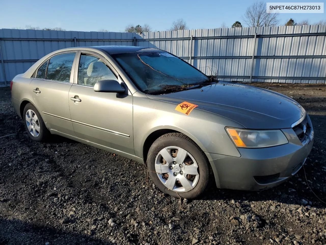 2007 Hyundai Sonata Gls VIN: 5NPET46C87H273013 Lot: 80917613