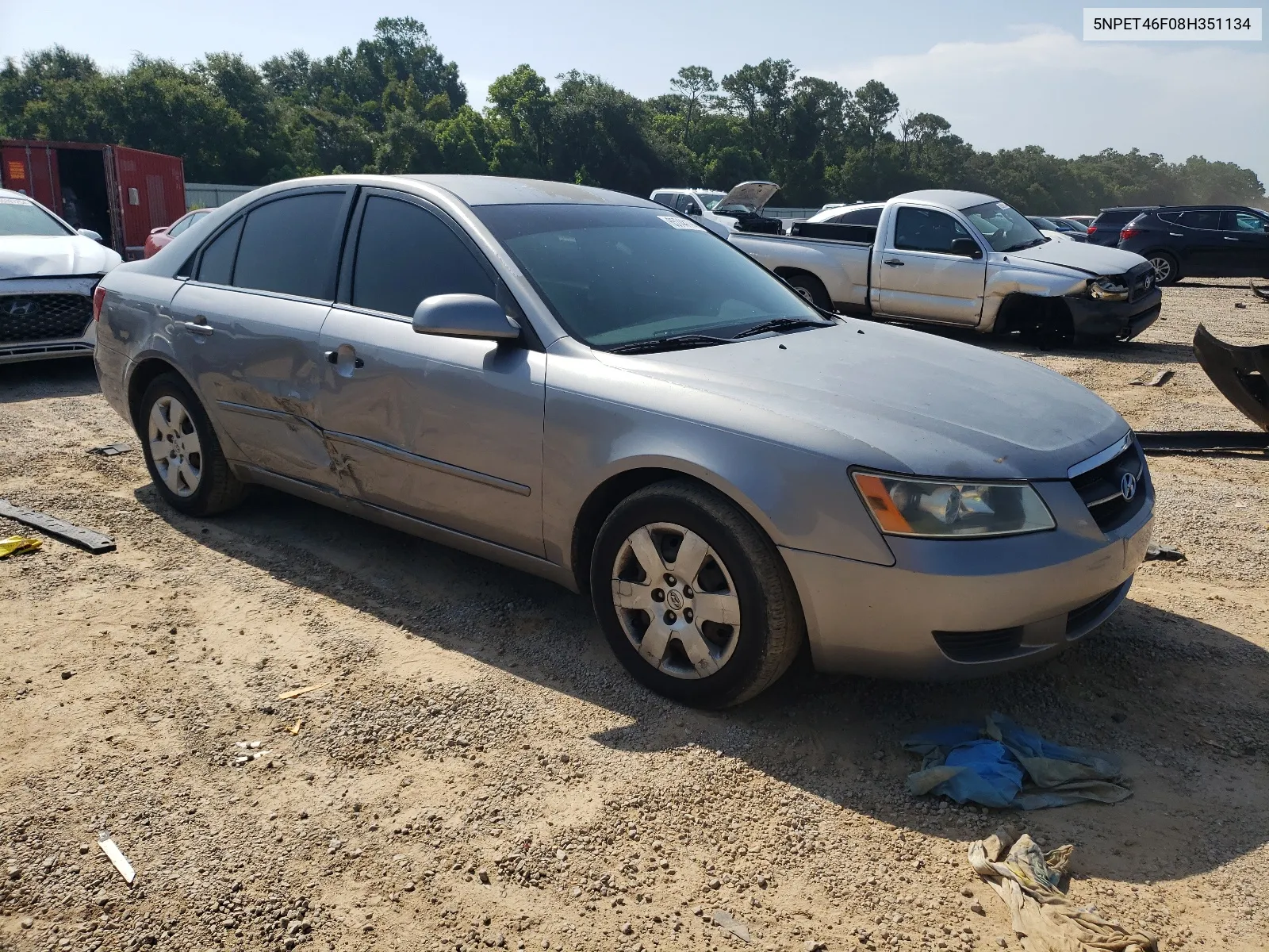 2008 Hyundai Sonata Gls VIN: 5NPET46F08H351134 Lot: 65744174