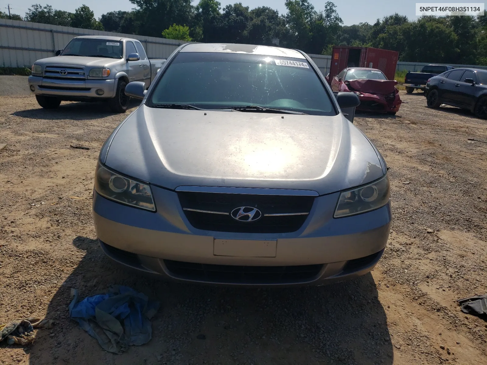 5NPET46F08H351134 2008 Hyundai Sonata Gls