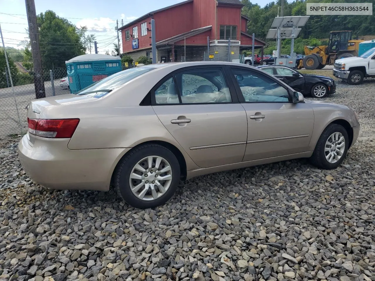 5NPET46C58H363544 2008 Hyundai Sonata Gls