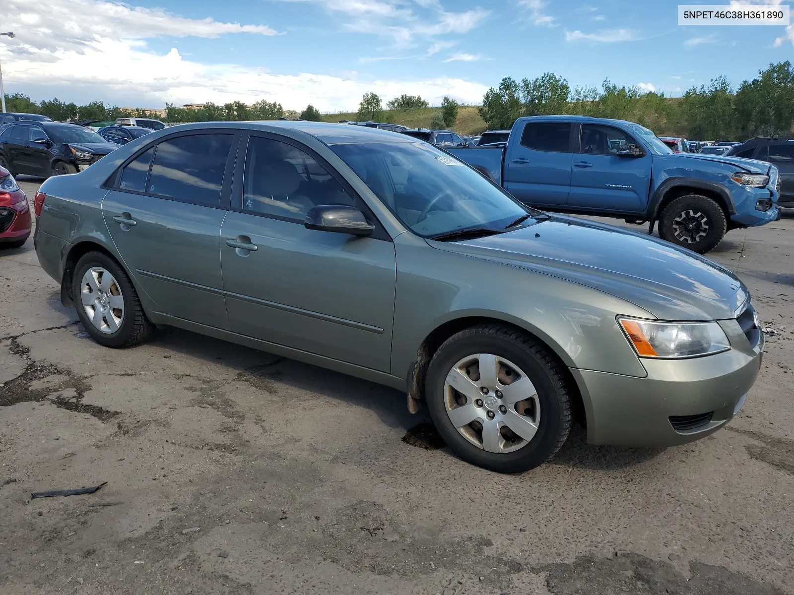 2008 Hyundai Sonata Gls VIN: 5NPET46C38H361890 Lot: 67511494