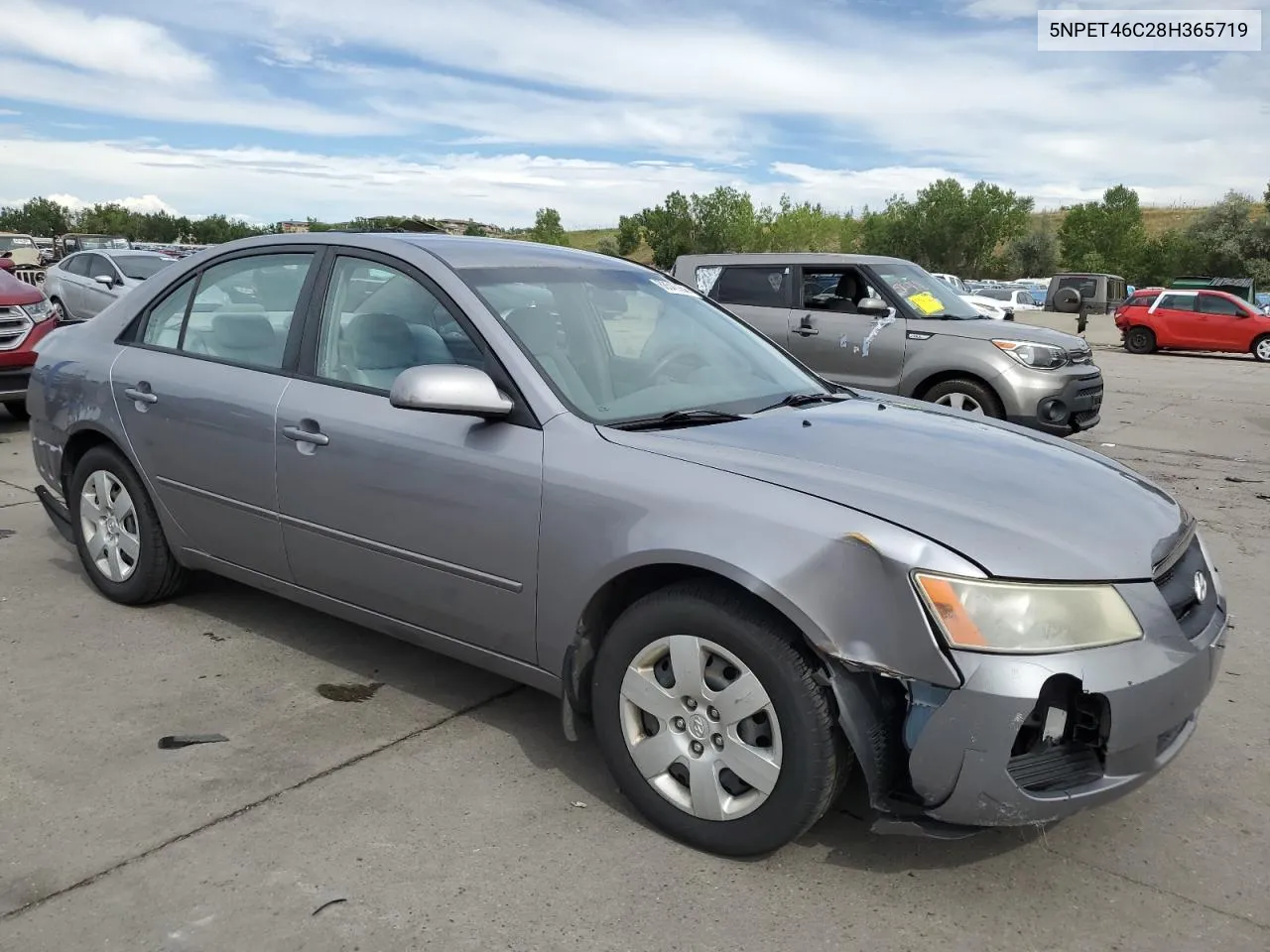 2008 Hyundai Sonata Gls VIN: 5NPET46C28H365719 Lot: 68543264