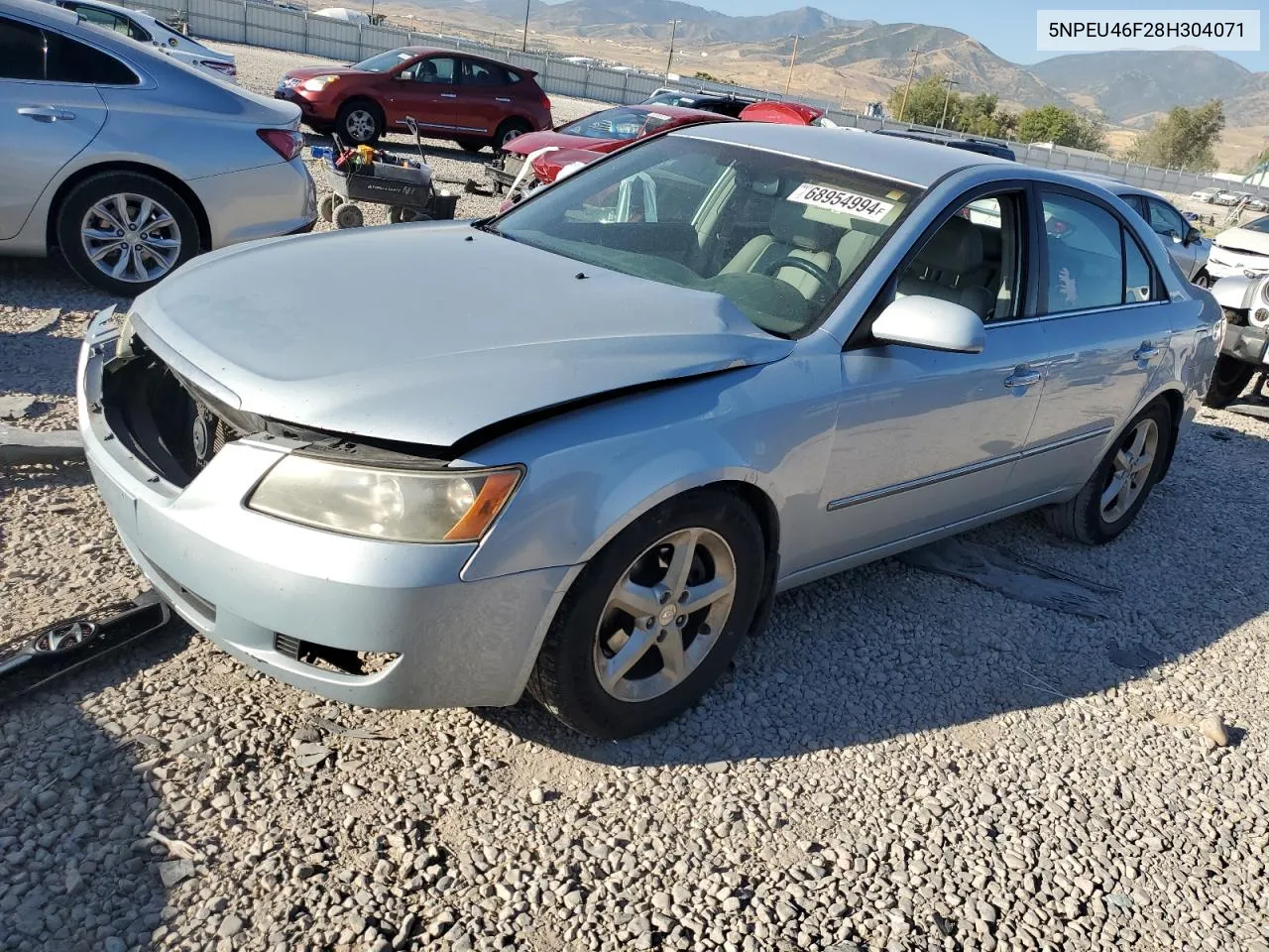 2008 Hyundai Sonata Se VIN: 5NPEU46F28H304071 Lot: 68954994