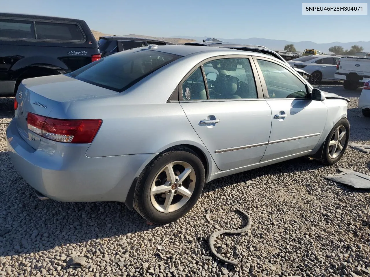 5NPEU46F28H304071 2008 Hyundai Sonata Se