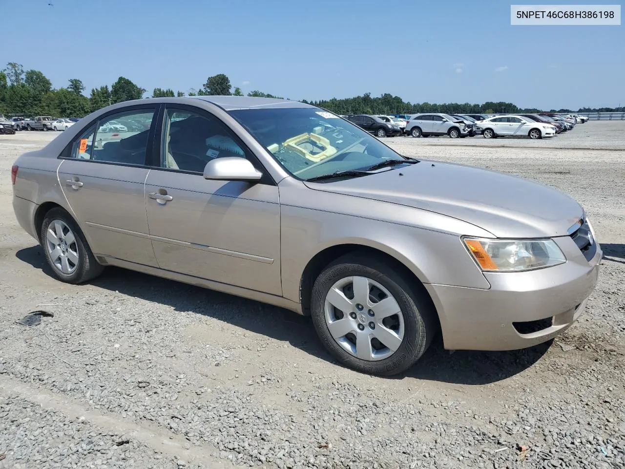 2008 Hyundai Sonata Gls VIN: 5NPET46C68H386198 Lot: 69124924