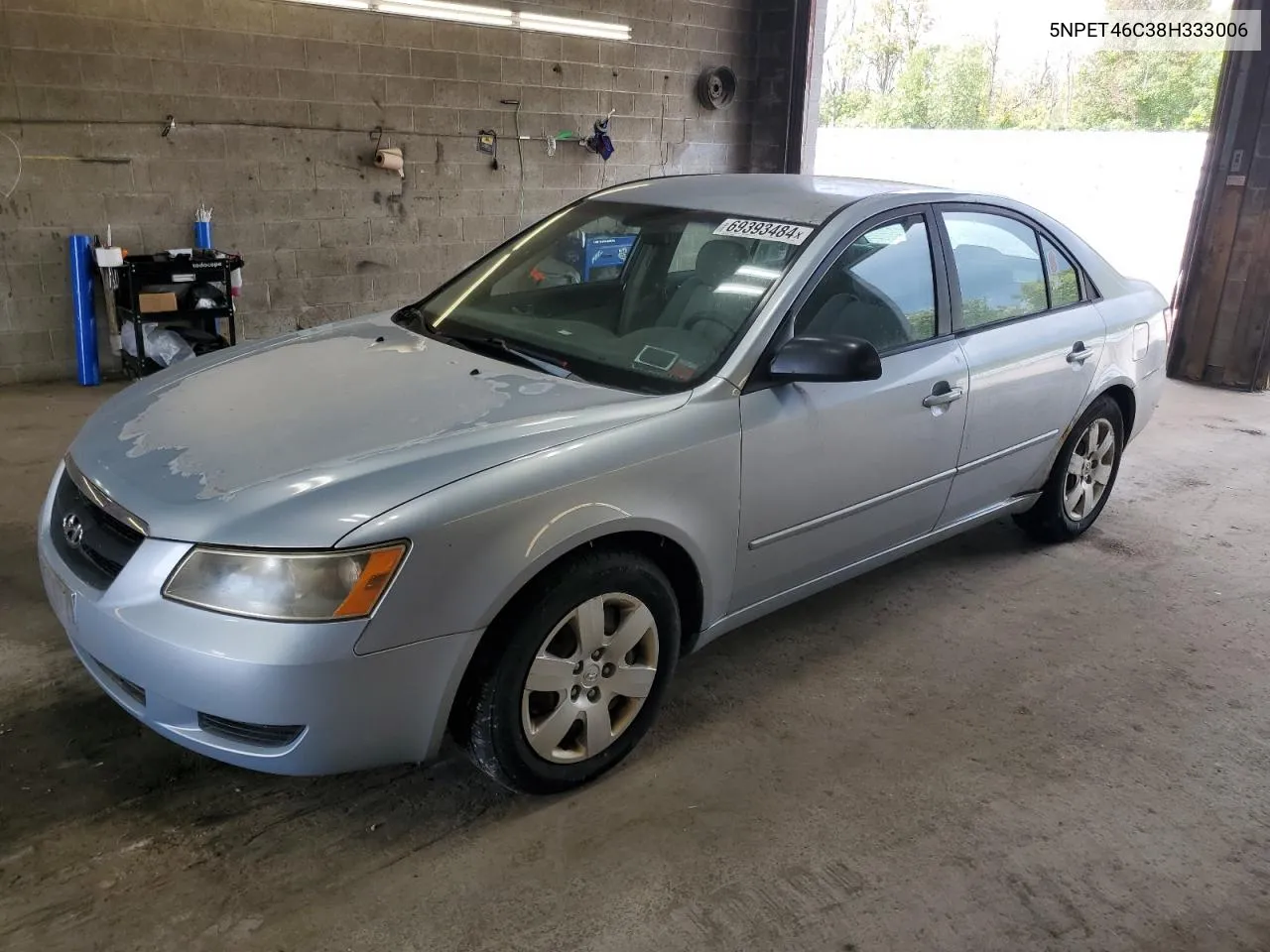 2008 Hyundai Sonata Gls VIN: 5NPET46C38H333006 Lot: 69393484