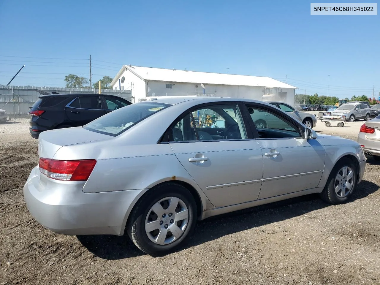 2008 Hyundai Sonata Gls VIN: 5NPET46C68H345022 Lot: 69470314