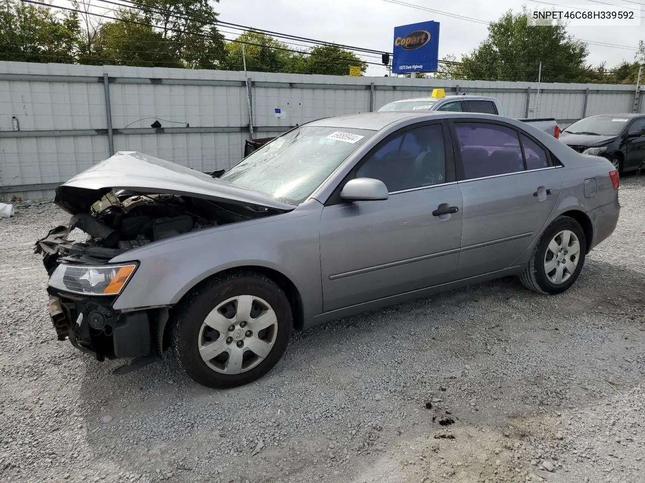 2008 Hyundai Sonata Gls VIN: 5NPET46C68H339592 Lot: 69888944