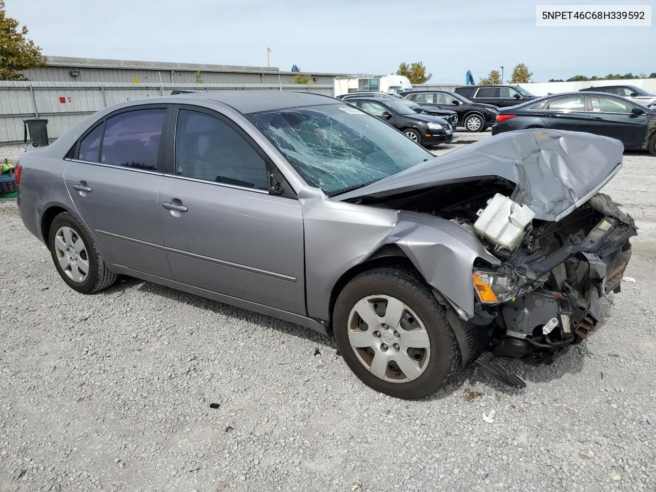 2008 Hyundai Sonata Gls VIN: 5NPET46C68H339592 Lot: 69888944