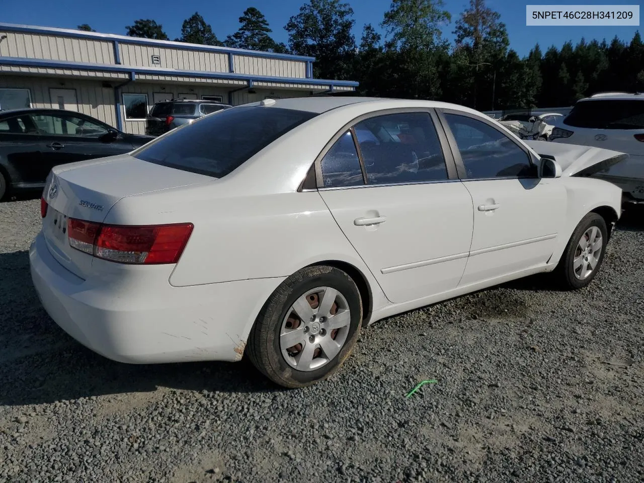 2008 Hyundai Sonata Gls VIN: 5NPET46C28H341209 Lot: 70425814