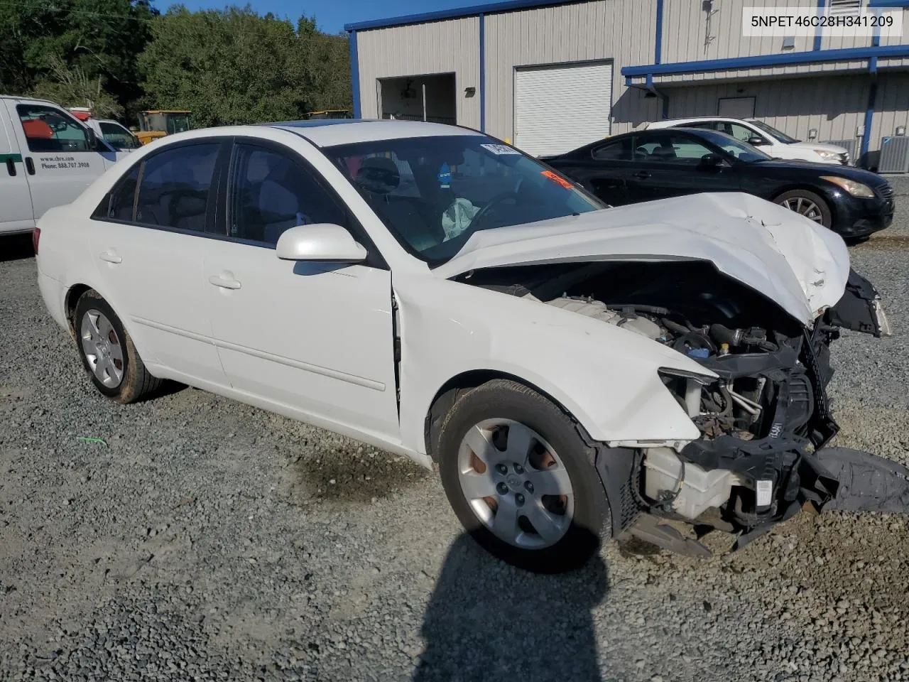 2008 Hyundai Sonata Gls VIN: 5NPET46C28H341209 Lot: 70425814