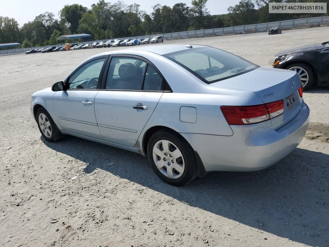 2008 Hyundai Sonata Gls VIN: 5NPET46C78H351816 Lot: 71132374