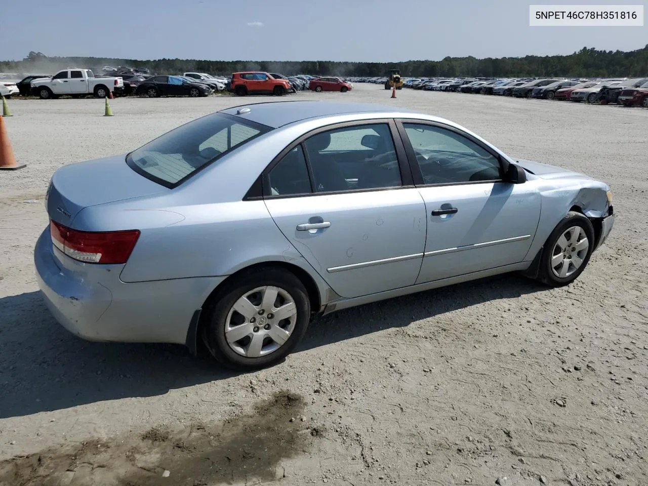 2008 Hyundai Sonata Gls VIN: 5NPET46C78H351816 Lot: 71132374