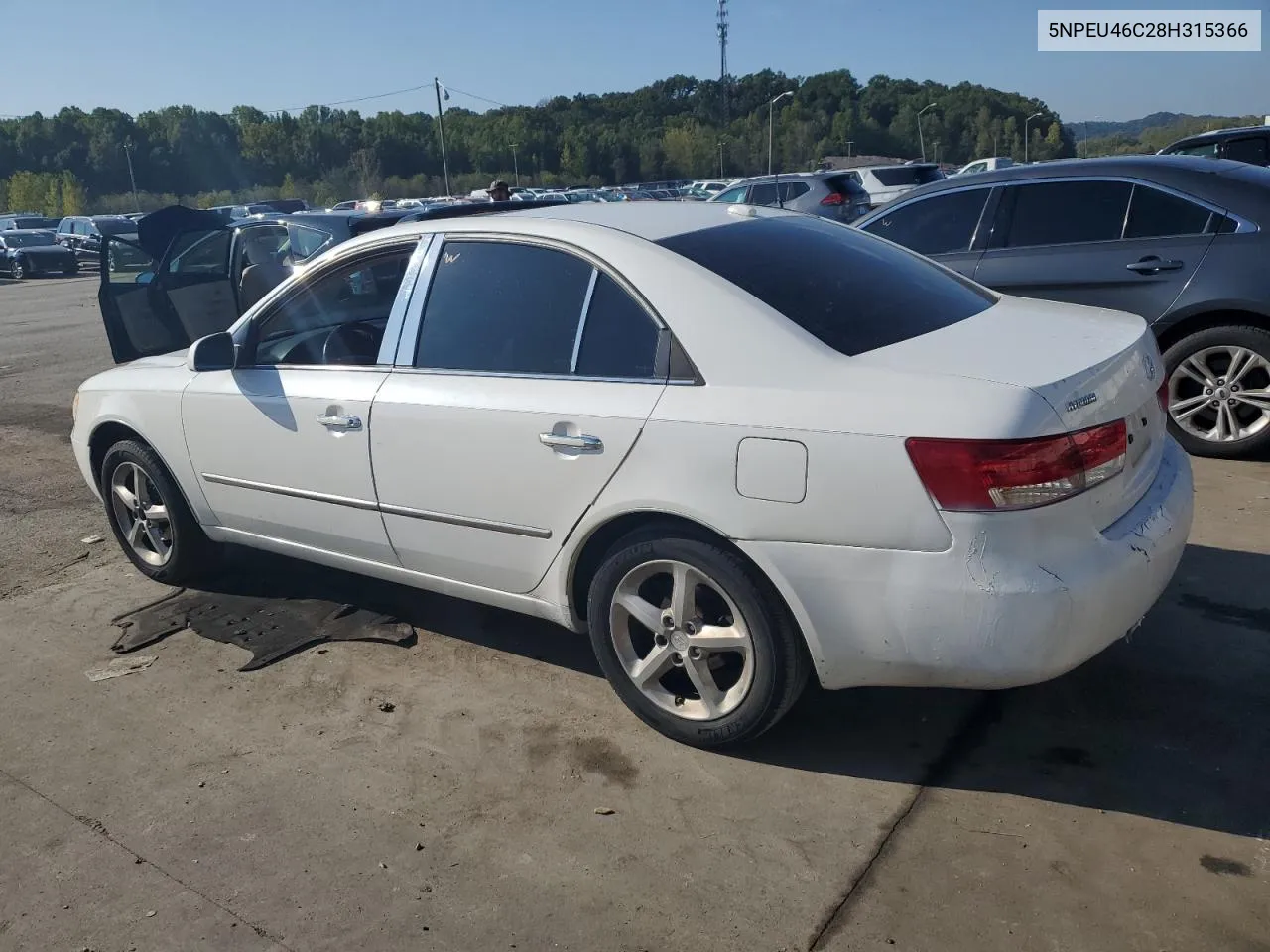 2008 Hyundai Sonata Se VIN: 5NPEU46C28H315366 Lot: 72925944