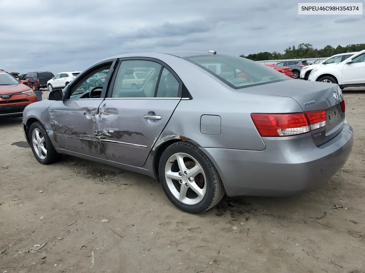 2008 Hyundai Sonata Se VIN: 5NPEU46C98H354374 Lot: 74351914