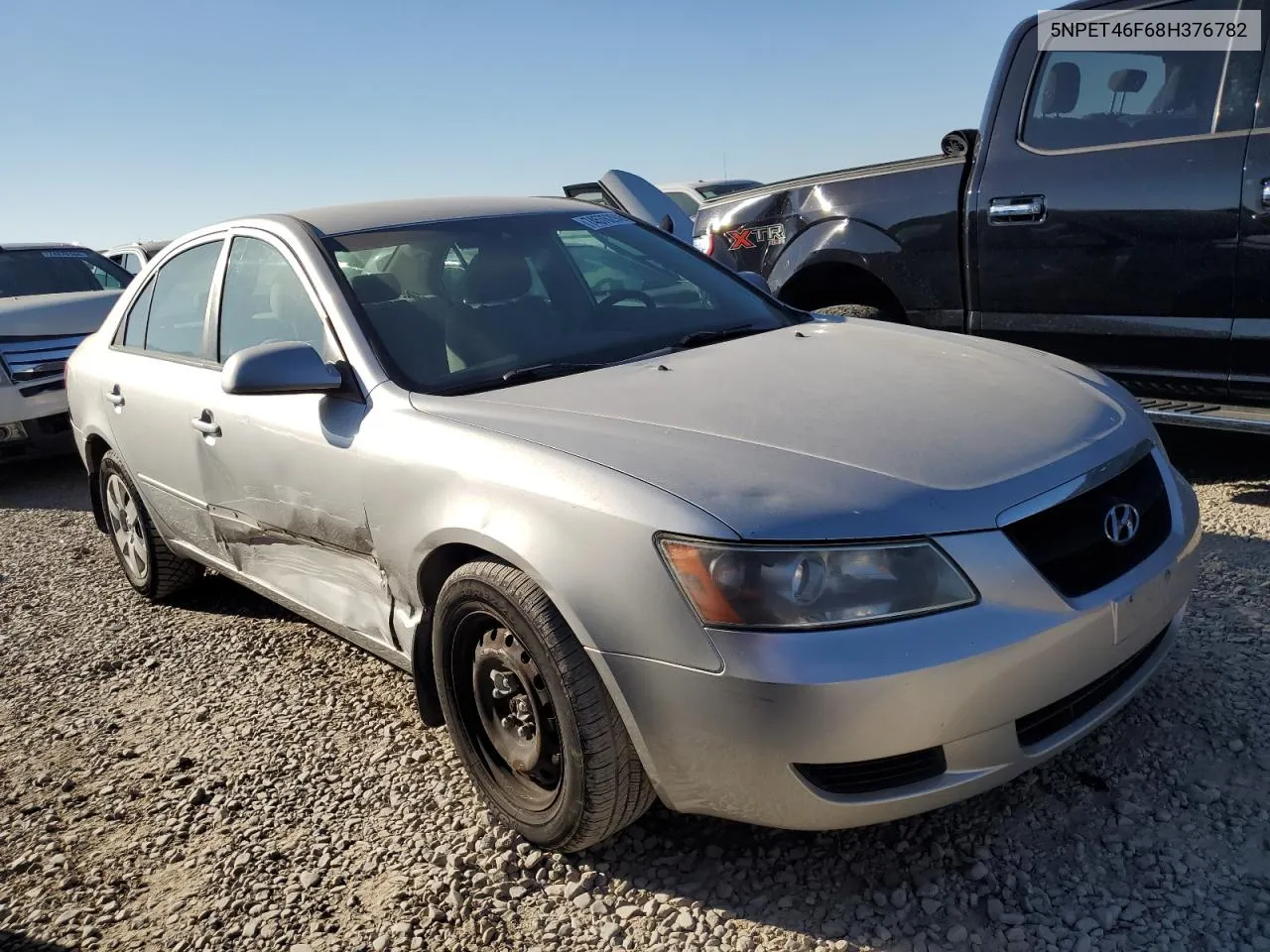 2008 Hyundai Sonata Gls VIN: 5NPET46F68H376782 Lot: 74576294