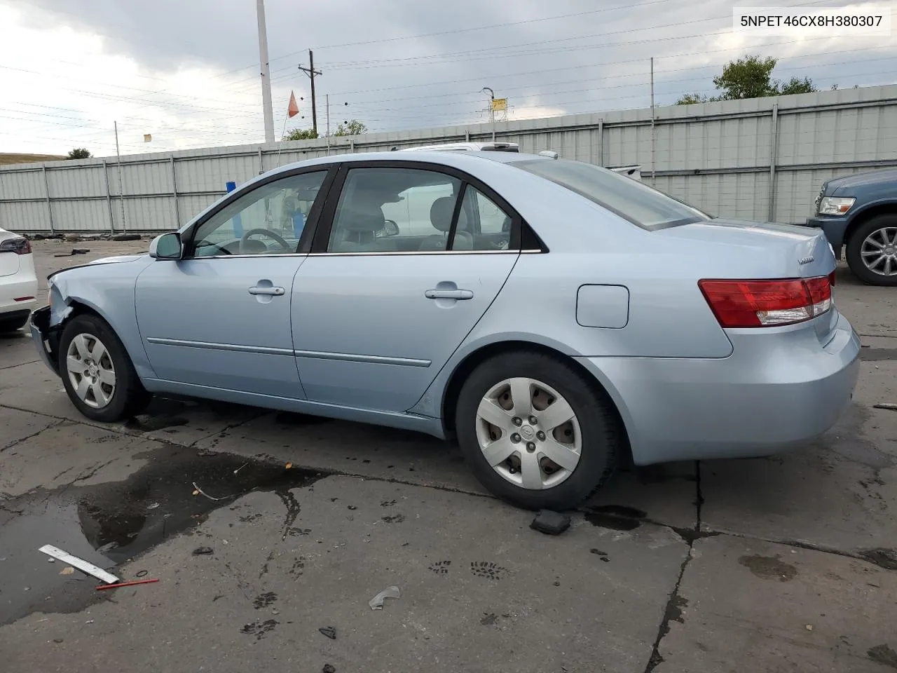 2008 Hyundai Sonata Gls VIN: 5NPET46CX8H380307 Lot: 75085854