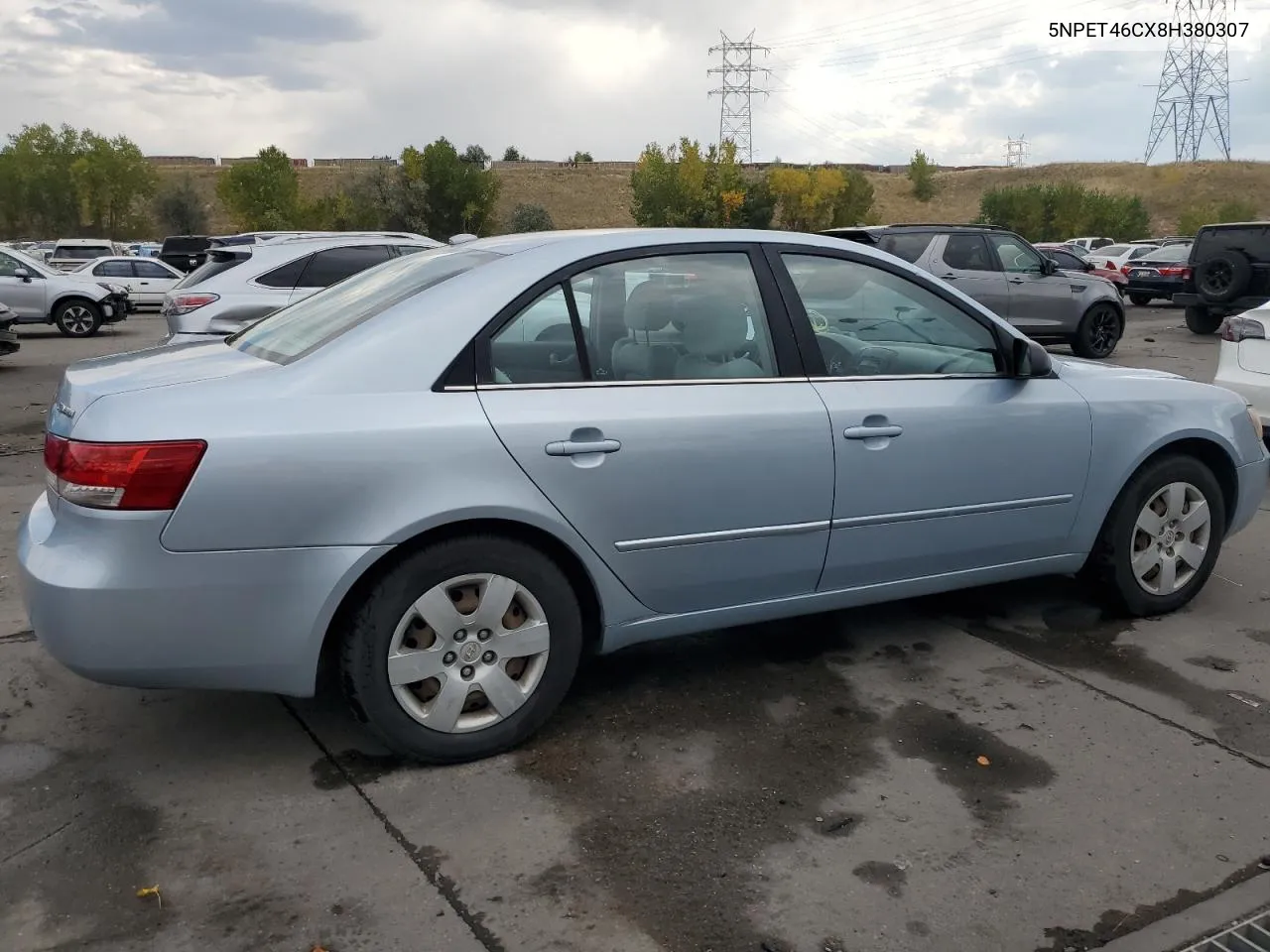 2008 Hyundai Sonata Gls VIN: 5NPET46CX8H380307 Lot: 75085854