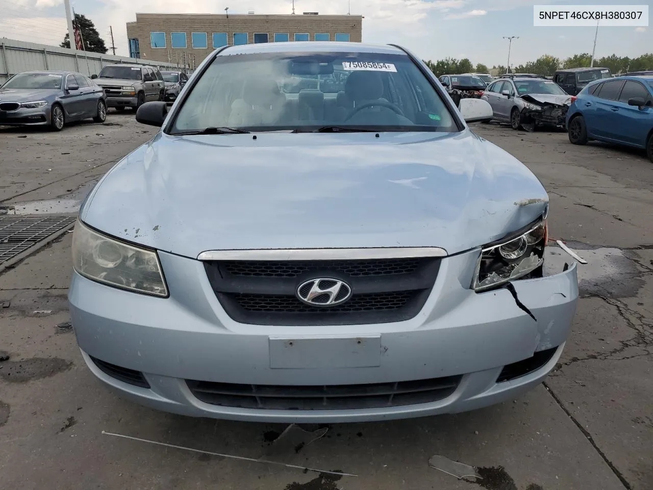 2008 Hyundai Sonata Gls VIN: 5NPET46CX8H380307 Lot: 75085854