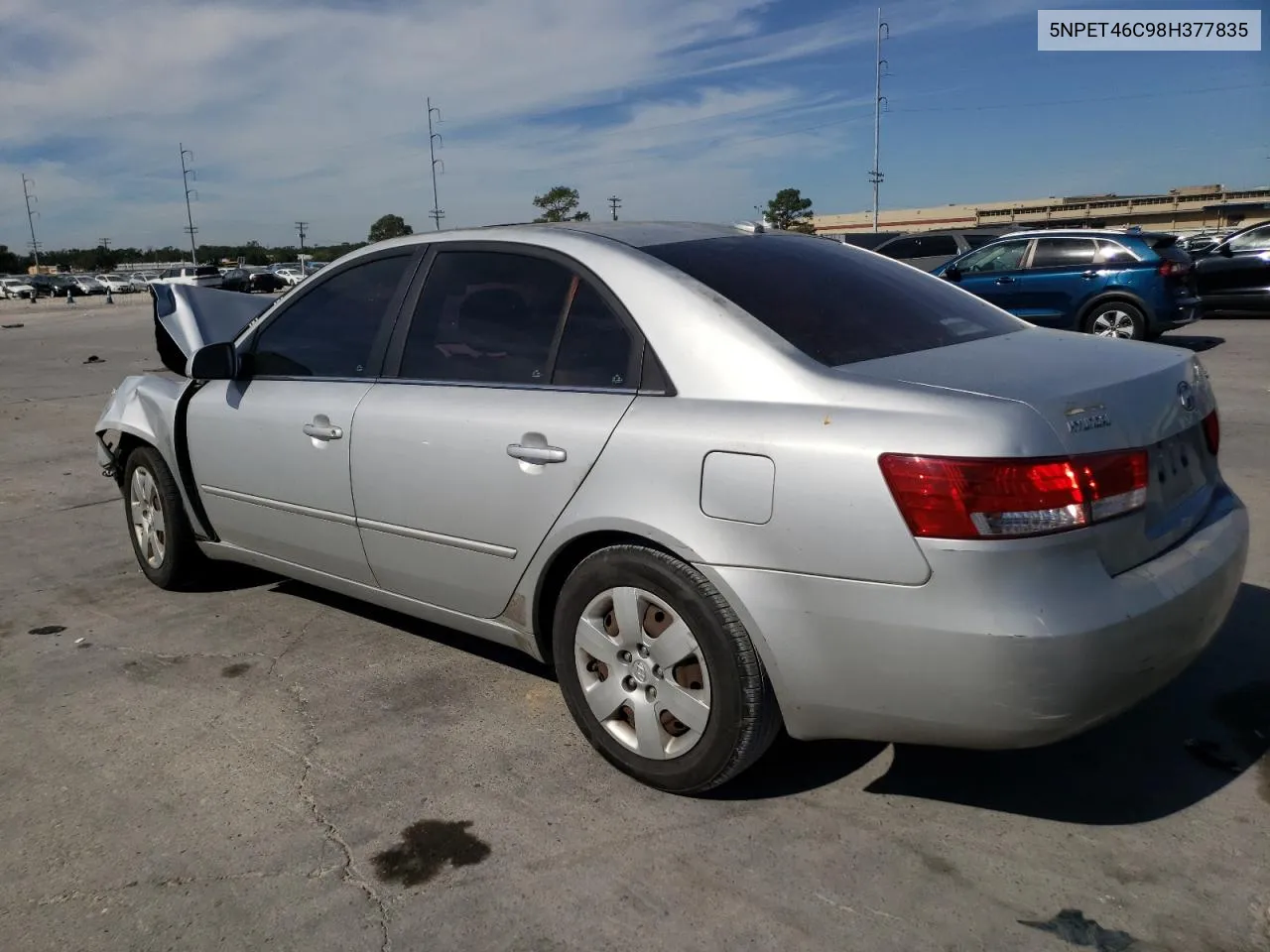 2008 Hyundai Sonata Gls VIN: 5NPET46C98H377835 Lot: 77088704