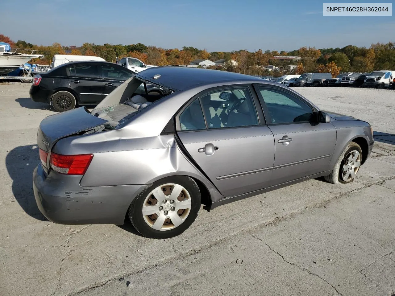 2008 Hyundai Sonata Gls VIN: 5NPET46C28H362044 Lot: 77252344