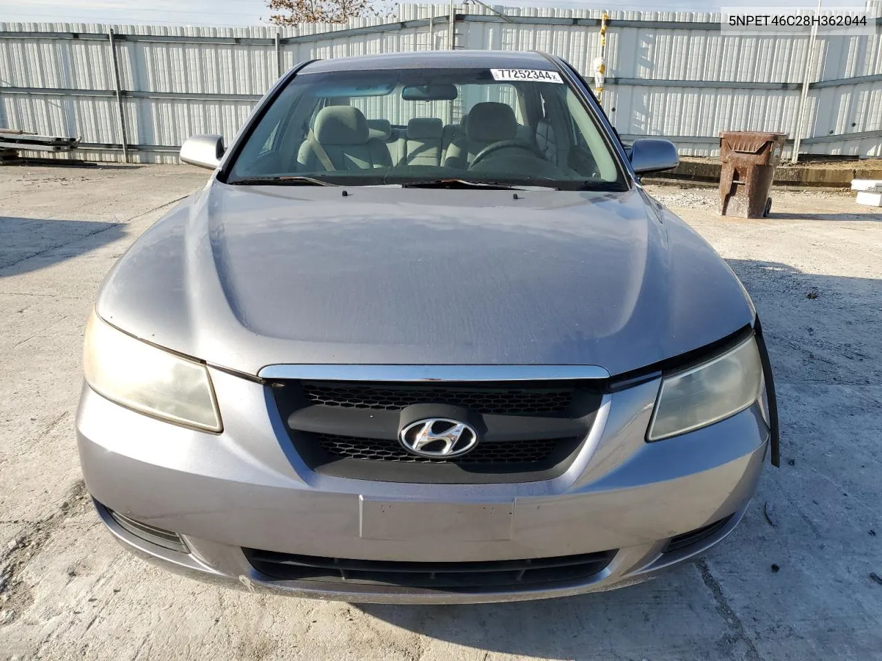 2008 Hyundai Sonata Gls VIN: 5NPET46C28H362044 Lot: 77252344