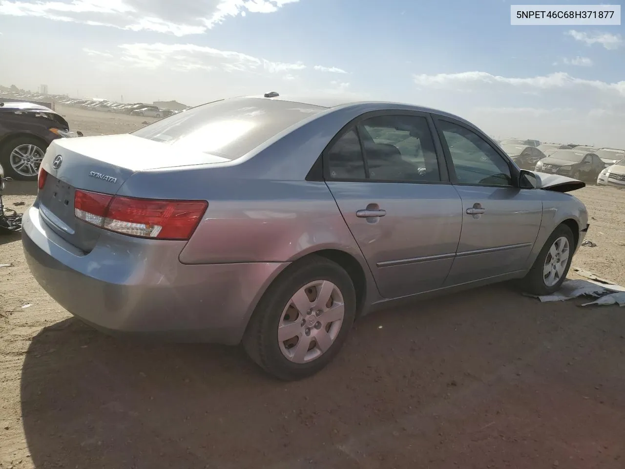 2008 Hyundai Sonata Gls VIN: 5NPET46C68H371877 Lot: 77504194