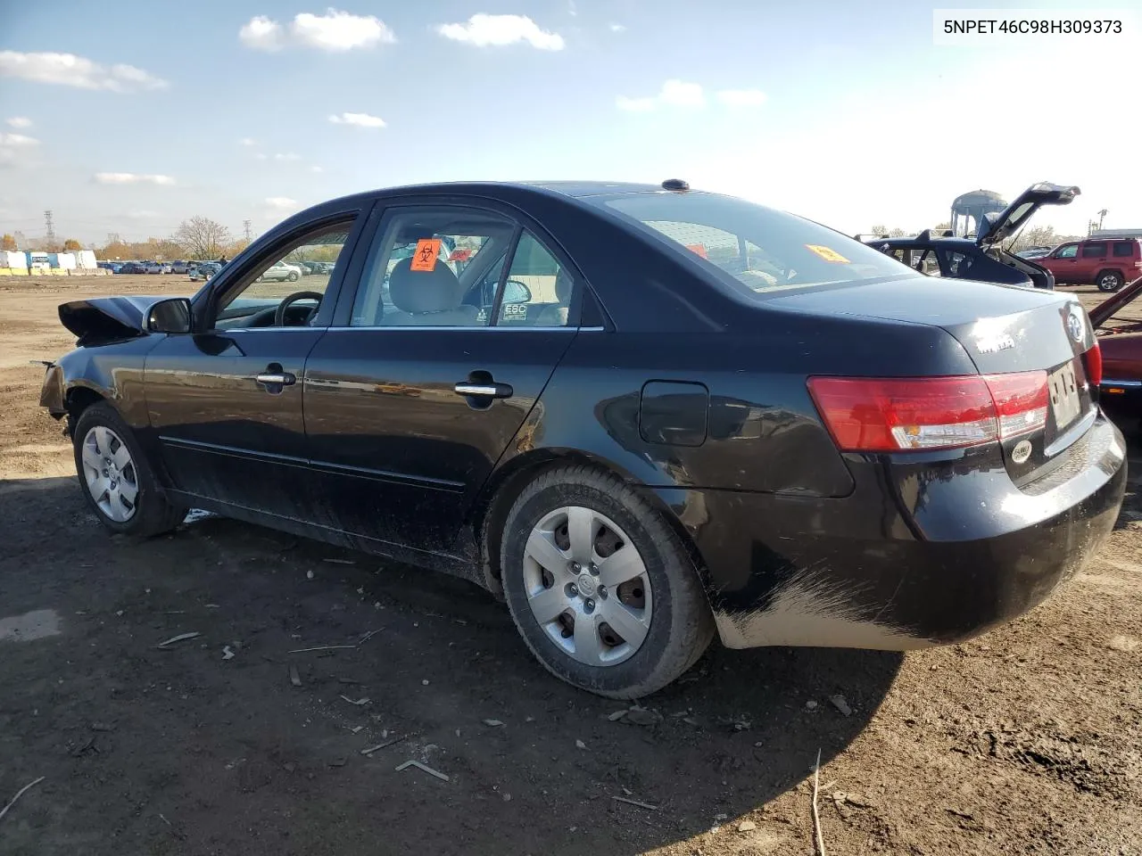 2008 Hyundai Sonata Gls VIN: 5NPET46C98H309373 Lot: 77594954