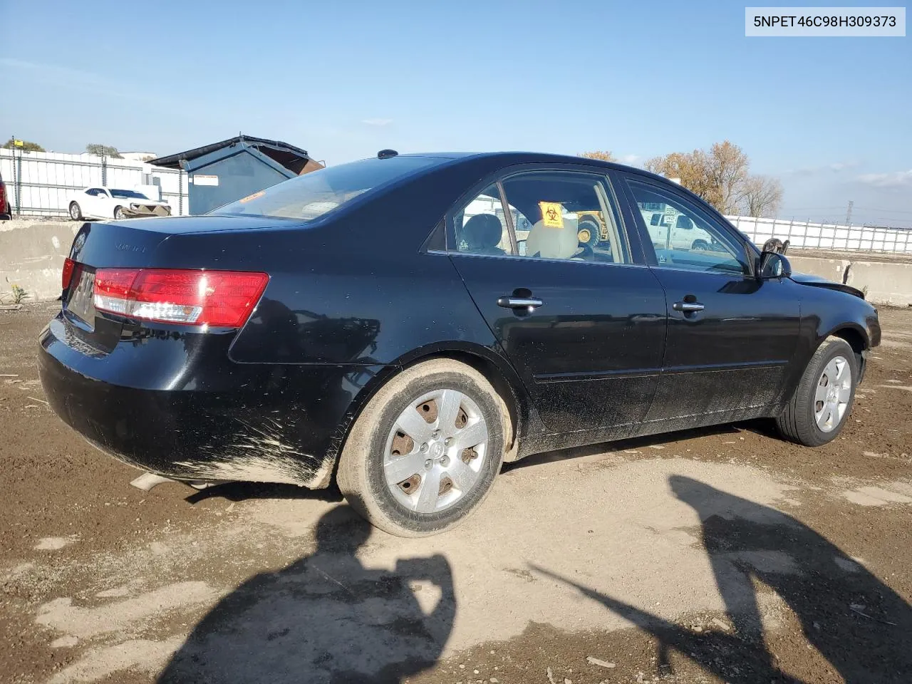 2008 Hyundai Sonata Gls VIN: 5NPET46C98H309373 Lot: 77594954