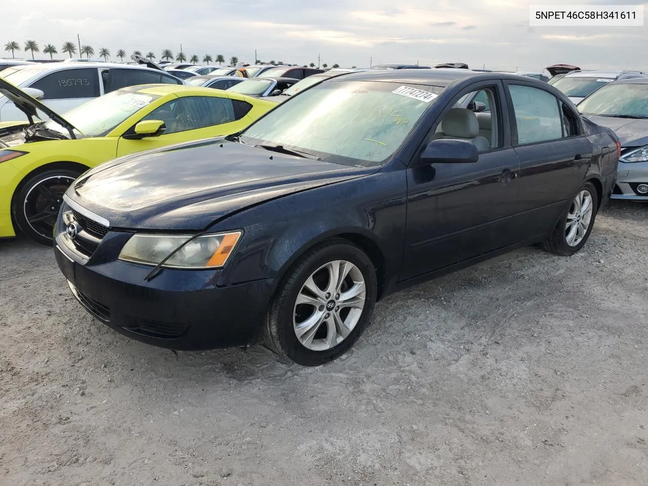 2008 Hyundai Sonata Gls VIN: 5NPET46C58H341611 Lot: 77747274